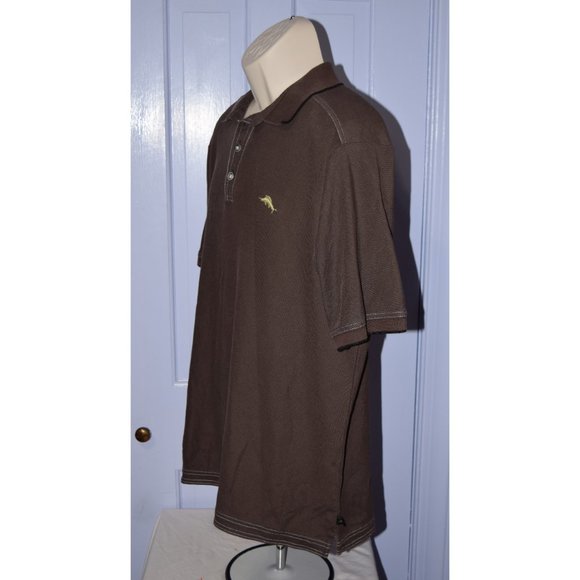 Tommy Bahama Men's Brown Polo size Medium - Picture 2 of 9